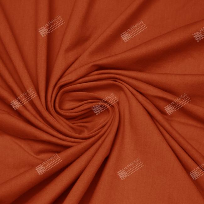 Multimailles | Jersey coton Elasthanne - Orangé