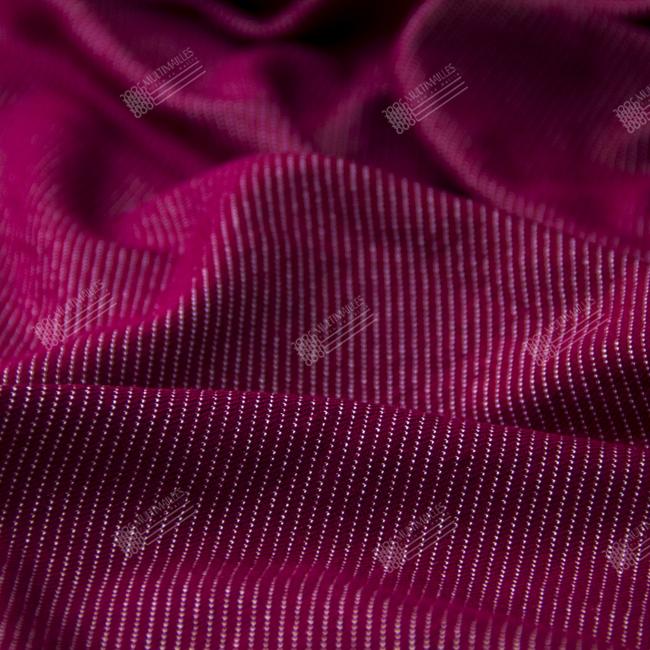 Multimailles | Jacquard diagonale - Rouge Bordeaux