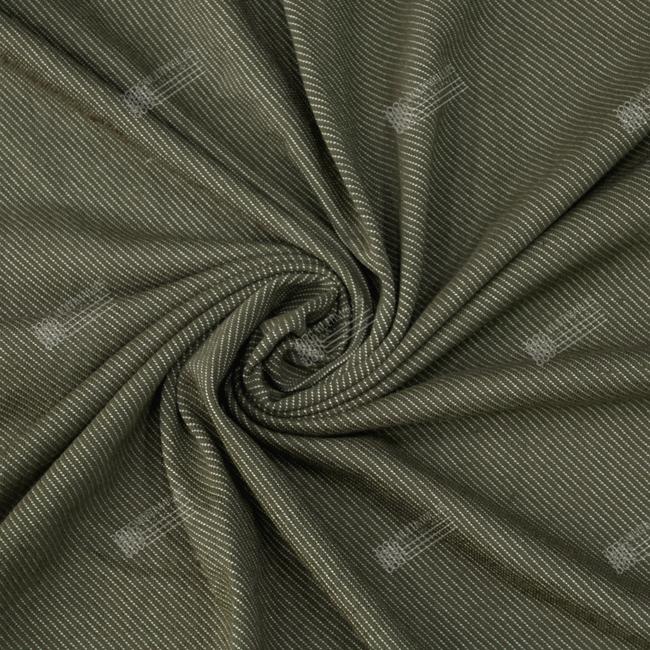 Multimailles | Jacquard diagonale - Vert Militaire