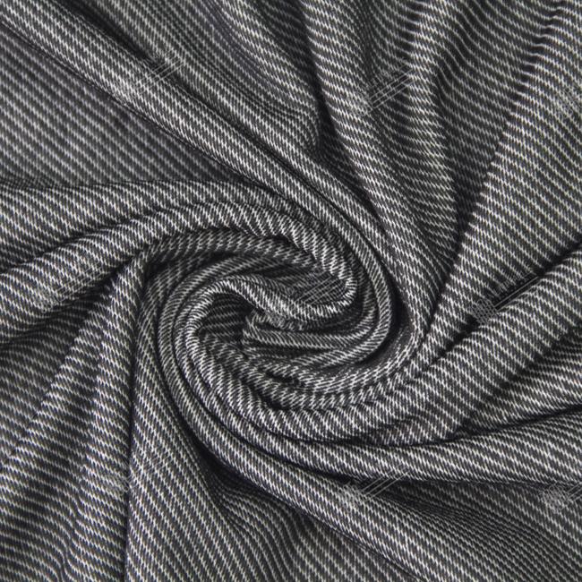 Multimailles | Jacquard diagonale - Gris clair